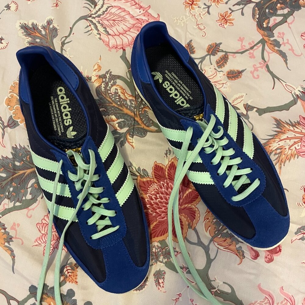 Adidas SL 72 OG W Night Indigo/ Semi Green Spark/ Royal Blue Shoes, size8 IE3426